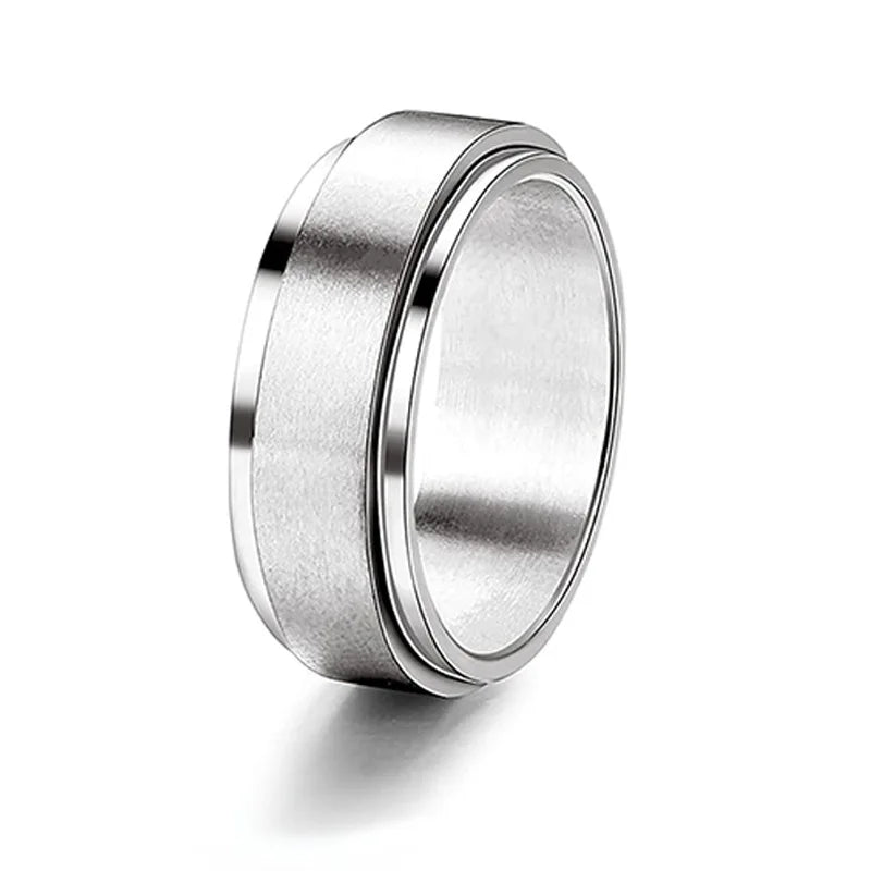 Stainless Steel Fidget Dress Ring image 4