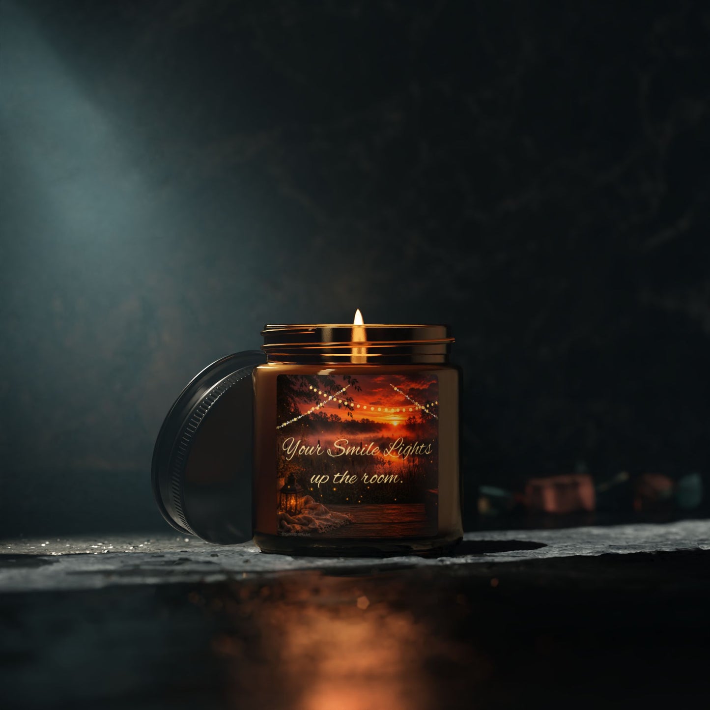 “Light Up The Room” — Amber Candle Collection