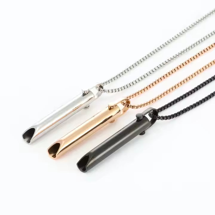 Quiet Breath™ — Breathing Whistle Necklace
