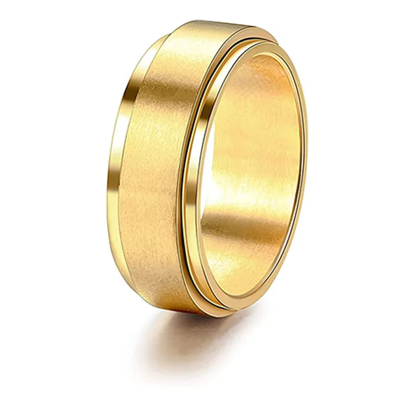 Stainless Steel Fidget Dress Ring image 3