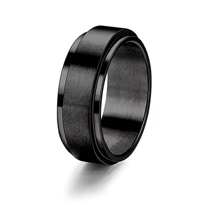 Stainless Steel Fidget Dress Ring image 2