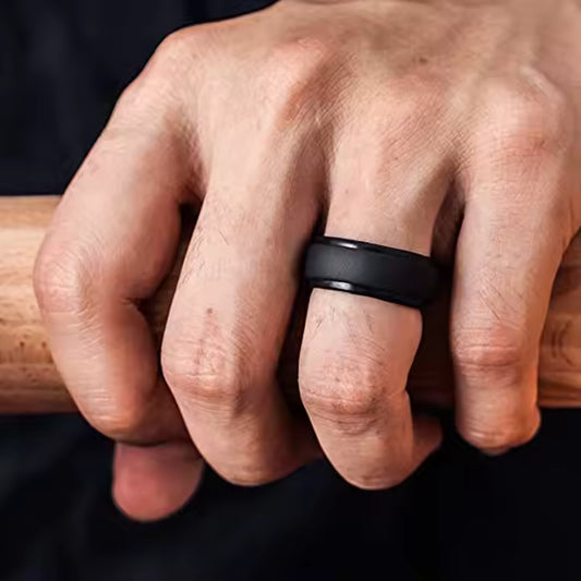 Stainless Steel Fidget Dress Ring image 0